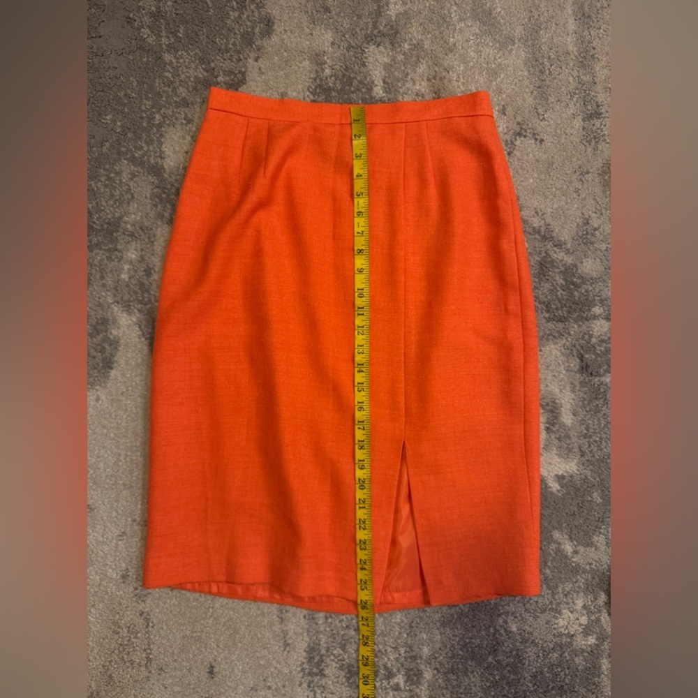 Elegant Orange Women's Pencil Skirt - Picture 5 of 6